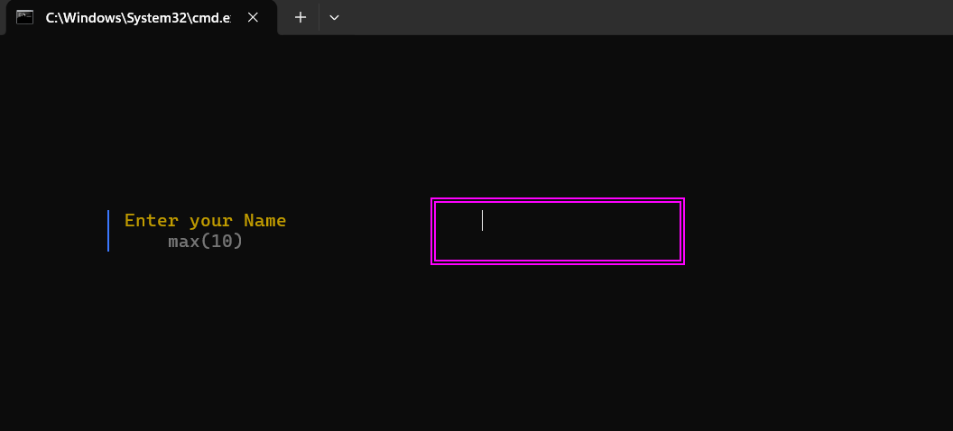 get username menu